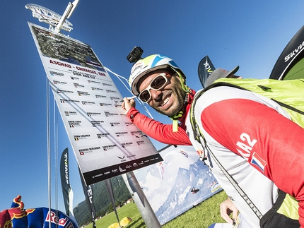 Red Bull X-Alps 2017 - Gaspard Petiot (FRA2) is seen during the Red Bull X-Alps in Aschau, Austria on July 5th, 2017