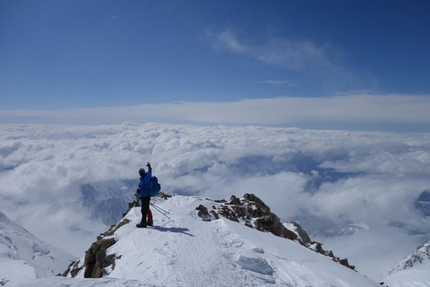 Denali, Alaska, Slovak Direct, McKinley, David Bacci, Luca Moroni - David Bacci and Luca Moroni climbing the Slovak Direct on Denali in Alaska, June 2017