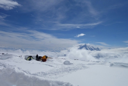 Denali, Alaska, Diretta Slovacca, McKinley, David Bacci, Luca Moroni - David Bacci e Luca Moroni sulla Diretta Slovacca sul Denali in Alaska, giugno 2017