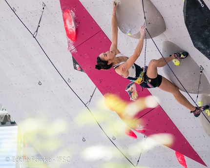 Coppa del Mondo Lead 2017, Villars - Jain Kim durante la prima tappa della Coppa del Mondo Lead 2017 a Villars in Svizzera