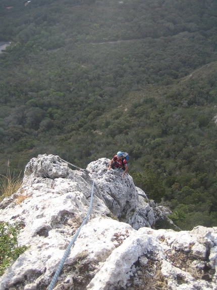 Argentario, Toscana - Ormai in cima dello Spigolo delle Canne d'Organo, Argentario, Toscana