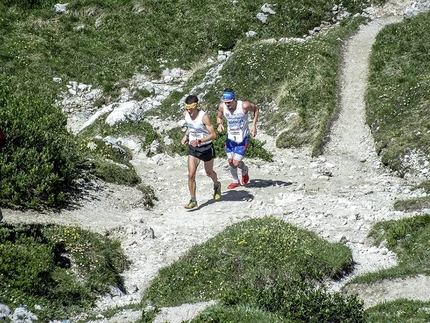 Transcivetta Karpos, Civetta, Dolomiti - Durante il Transcivetta Karpos