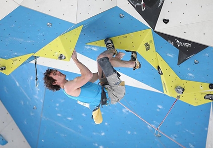 Campionati europei arrampicata lead Campitello di Fassa - Adam Ondra durante il Campionato Europeo Lead a Campitello di Fassa