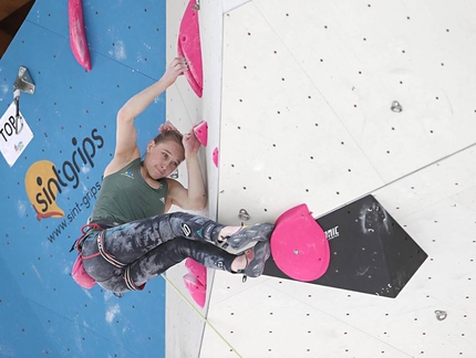 Campionati europei arrampicata lead Campitello di Fassa - Janja Garnbret durante il Campionato Europeo Lead a Campitello di Fassa