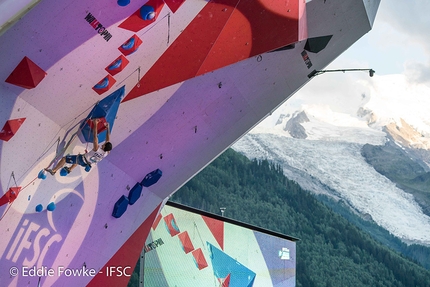 Coppa del Mondo Lead 2017, Chamonix - Marcello Bombardi durante la Coppa del Mondo Lead a Chamonix