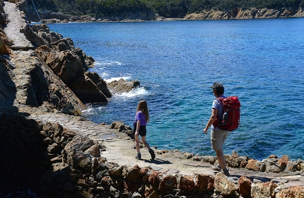 Isola d'Elba, Toscana, camminare - Isola d'Elba: camminare da Biodola a Procchion sul sentiero tra mare e spiagge dorate
