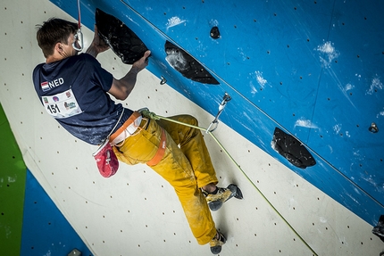 Campitello di Fassa, European Climbing Championships 2017, Ralf Brunel - Jorg Verhoeven at the European Lead Climbing Championship 2017 at Campitello, Italy