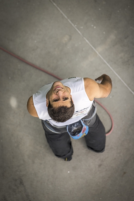 Campitello di Fassa, European Climbing Championships 2017, Ralf Brunel - Marcello Bombardi during the European Lead Climbing Championship 2017 at Campitello, Italy