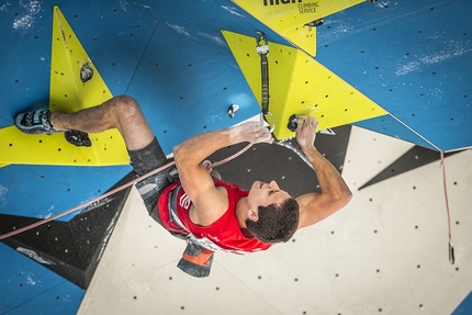 Campitello di Fassa, European Climbing Championships 2017, Ralf Brunel - During the European Lead Climbing Championship 2017 at Campitello, Italy