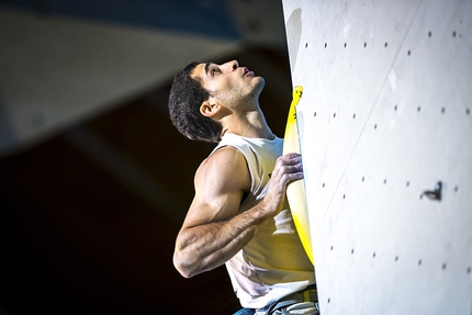 Campitello di Fassa, Campionato Europeo di Arrampicata Sportiva 2017, Ralf Brunel - Marcello Bombardi nella finale del Campionato Europeo Lead a Campitello di Fassa