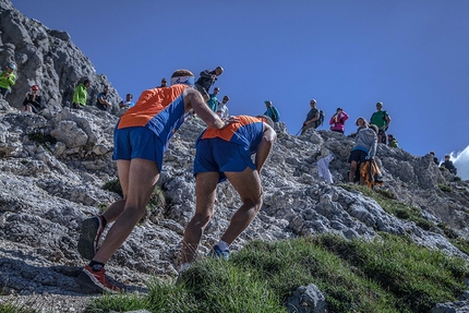 Transcivetta Karpos 2017, Civetta, Dolomiti - Transcivetta Karpos: in salita verso il Coldai