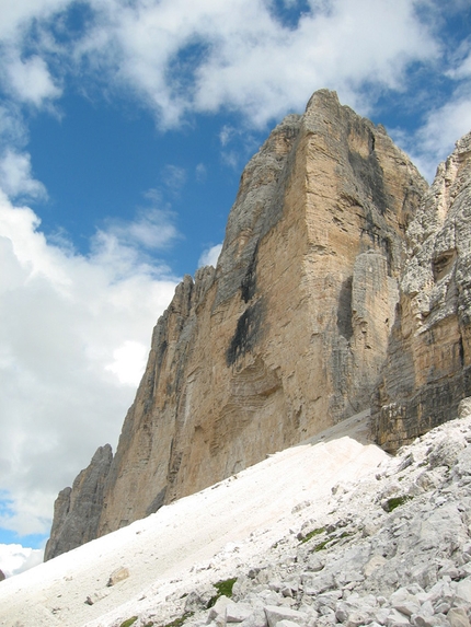 Mauro Corona, Mauro Bole, Alziro Molin, Tre Cime di Lavaredo, Dolomites - Cima Ovest di Lavaredo, Dolomites