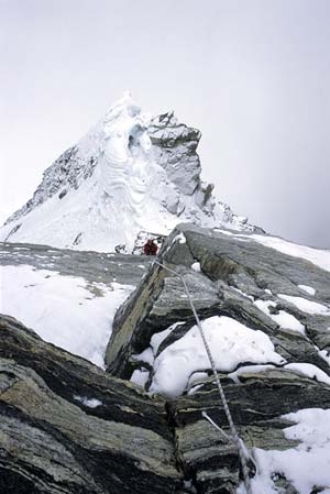 Jannu Direct Russian - Jannu 7710m, N Face, Direct Russian, April/May 2004,11 mountaineers, expedition leader Alexander Odintsov