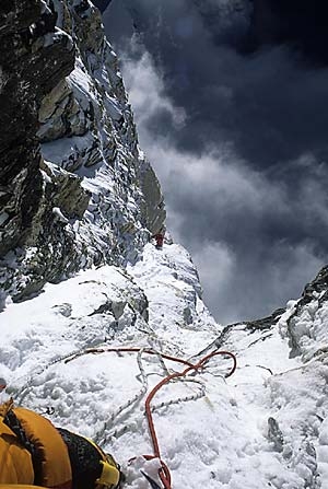 Jannu Direct Russian - Jannu 7710m, N Face, Direct Russian, April/May 2004,11 mountaineers, expedition leader Alexander Odintsov