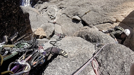 Bolivia, Cordillera Quimsa Cruz, Gran Muralla, Enrico Rosso  - Gran Muralla (Cordillera Quimsa Cruz): making the first ascent of 'Kamasa' (250m, 6b, A2)