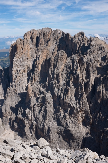 Sassolungo, Dolomiti - Il Sassolungo da Punta Grohmann