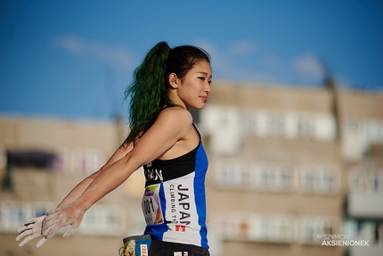 World Games 2017, Wroclaw - Miho Nonaka, second in the Boulder event at the World Games 2017 at Wroclaw