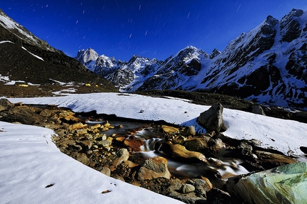 Kishtwar Himalaya, Aleš Česen, Marko Prezelj, Urban Novak, Arjuna, P6013 - Arjuna  Base camp