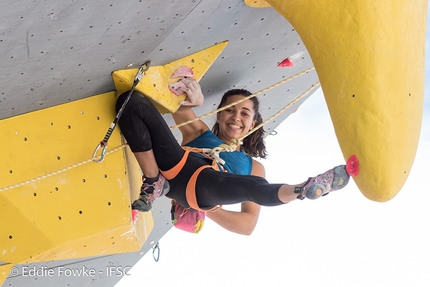 Coppa del Mondo Lead 2017, Briançon - Brooke Raboutou durante la Coppa del Mondo Lead 2017 a Briançon