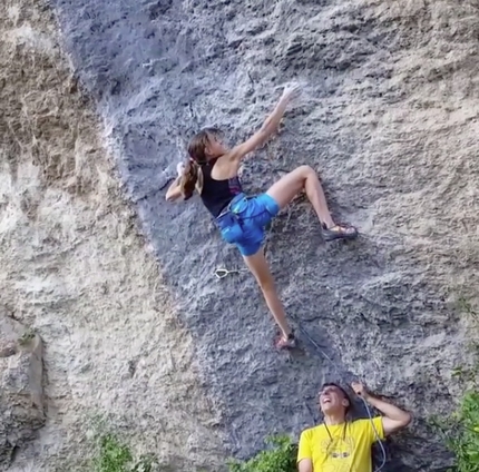 Obiettivo Biographie per Laura Rogora e Margo Hayes a Céüse in Francia