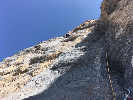 Federica Mingolla, Chimera verticale, Civetta, Dolomites - Federica Mingolla repeating Chimera verticale, Civetta, Dolomites, with Francesco Rigon