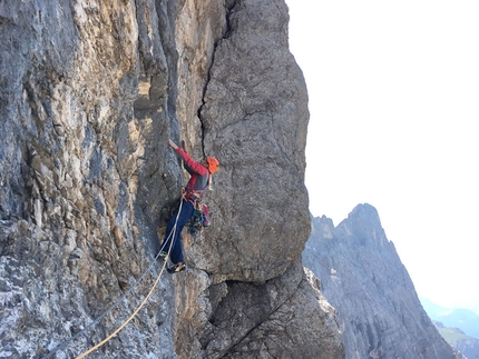 Federica Mingolla, Chimera verticale, Civetta, Dolomites - Chimera verticale, Civetta, Dolomites: Federica Mingolla and Francesco Rigon