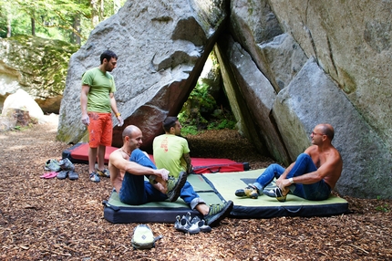 GraMitico, Valle di Daone, boulder, arrampicata - Durante il raduno boulder GraMitico in Valle di Daone (TN)