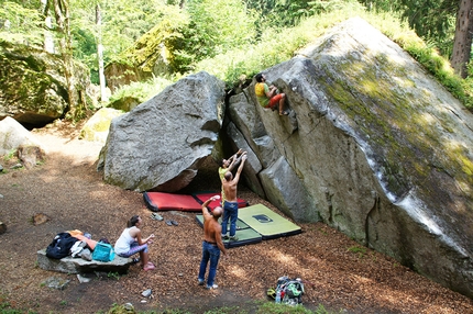 GraMitico, Valle di Daone, bouldering, climbing - During the bouldering meeting GraMitico in Valle di Daone (TN), Italy