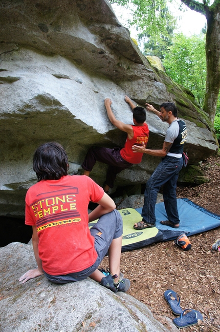 GraMitico, Valle di Daone, boulder, arrampicata - Durante il raduno boulder GraMitico in Valle di Daone (TN)