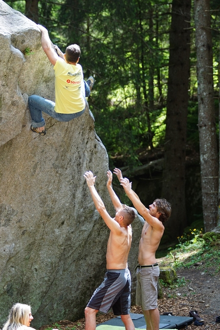 GraMitico, Valle di Daone, boulder, arrampicata - Durante il raduno boulder GraMitico in Valle di Daone (TN)