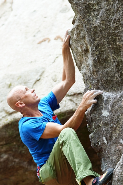 GraMitico, Valle di Daone, bouldering, climbing - Marzio Nardi taking part in the bouldering meeting GraMitico in Valle di Daone (TN), Italy