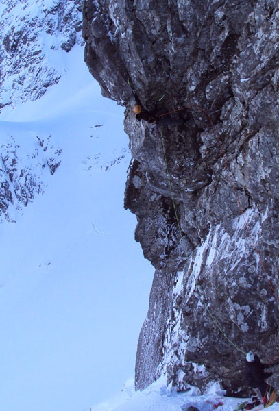 Dave MacLeod, new desperate winter climb in Scotland