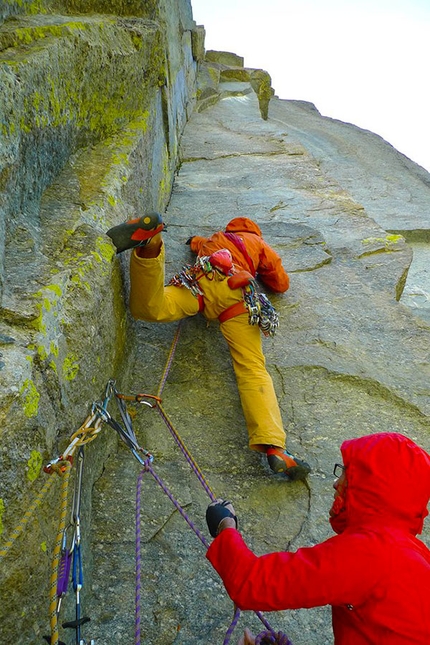 Arrampicata nel Vallone di Sea - Maurizio Oviglia su Docce Scozzesi