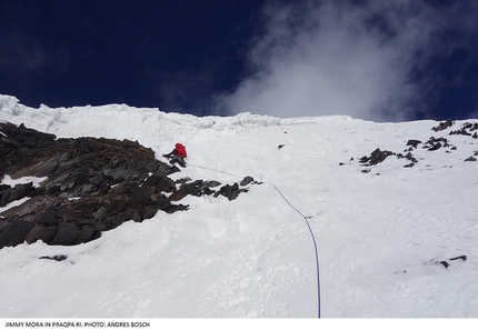 Praqpa Ri, Norit Peak, Karakorum, Andrés Bosch, Alejandro Mora, Armando Montero - Alejandro Mora sale il Praqpa Ri, Karakorum