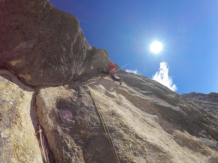 Federica Mingolla repeats Via della Cattedrale, Marmolada, Dolomites