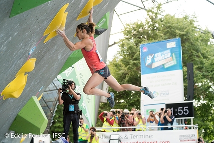 Coppa del Mondo Boulder 2017 - Alex Puccio durante l'ultima tappa della Coppa del Mondo Boulder 2017 a Monaco