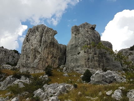 Colle dell'Orso a Frosolone, la più importante falesia del Molise