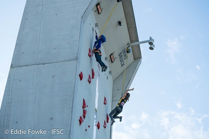 Mondiali Giovanili di arrampicata Speed, Innsbruck - Durante i Mondiali Giovanili di arrampicata Speed 2017 a Innsbruck