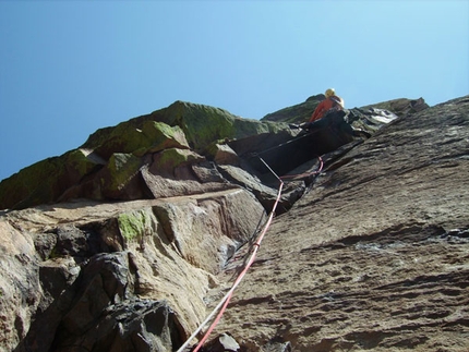 Climbing in USA, Wyoming, Devils Tower, Elio Bonfanti, Riccardo Ollivero - Climbing in USA, Colorado, Eldorado Canyon, Naked edge Olliveri su L7