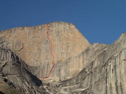 Silvia Vidal, Xanadu, Alaska - 'Un pas més', West Face of Xanadu (Arrigetch Peaks, Alaska) established by Sílvia Vidal from 5 - 21 July 2017 (A4/A4+ 6a, 530 m) 