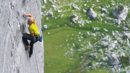 Beat Kammerlander climbing Rätikon Kampfzone