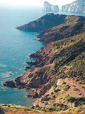 Arrampicata Sardegna - Arrampicata in Sardegna: Scogliera di Nebida.