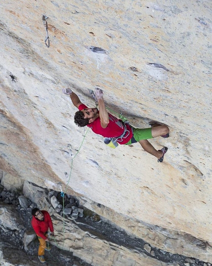 Andrea Zanone, Céüse, France - Andrea Zanone redpointing the 8c+ Mr. Hyde at Céüse in France. 'I reckon it's one of the best and hardest routes I've ever climbed'