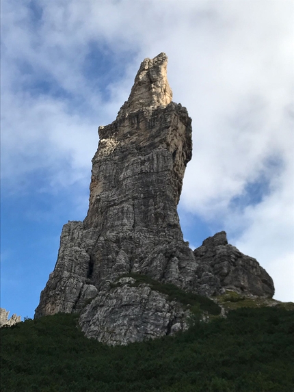 Campanile di Val Montanaia, Don Renzo, Marco Milanese - Campanile di Val Montanaia (2173 m), Friuli Dolomites