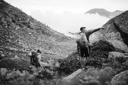 Vallone di Unghiasse, Federica Mingolla, Marzio Nardi, Federico Ravassard, Val Grande di Lanzo - Federica Mingolla e Marzio Nardi, alla ricerca di nuove vie d'arrampicata a Unghiasse