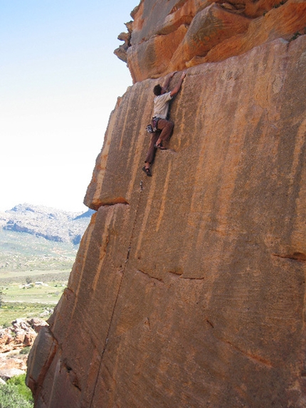South Africa - Climbing at Rocklands on a grade 6a+