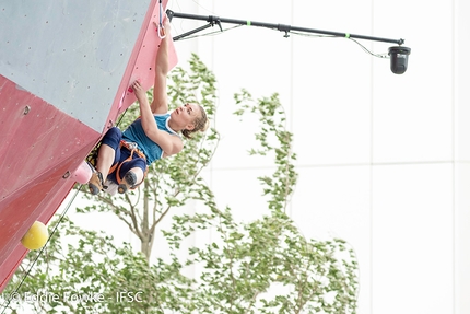 Lead World Cup 2017, Xiamen - Dinara Fakhritdinova competing in the penultimate stage of the Lead World Cup 2017 at Xiamen in China