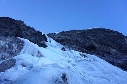 Gnadenlos, difficile e pericolosa nuova cascata di ghiaccio sull’Ortles