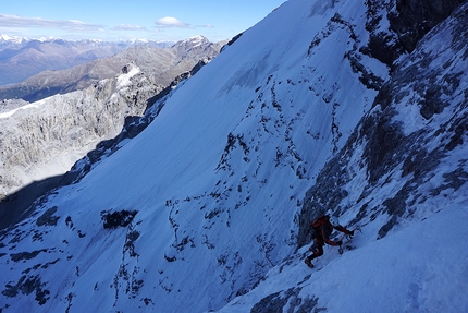 Gnadenlos, Ortler, Daniel Ladurner, Johannes Lemayer, Herbert Plattner - During the first ascent of 'Gnadenlos', Ortler NW Face (Daniel Ladurner, Johannes Lemayer, Herbert Plattner)