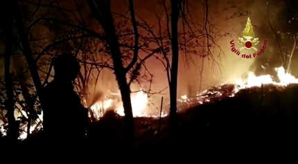 Incendi in Val di Susa: ordinanza chiusura ferrata e falesia Anticaprie
